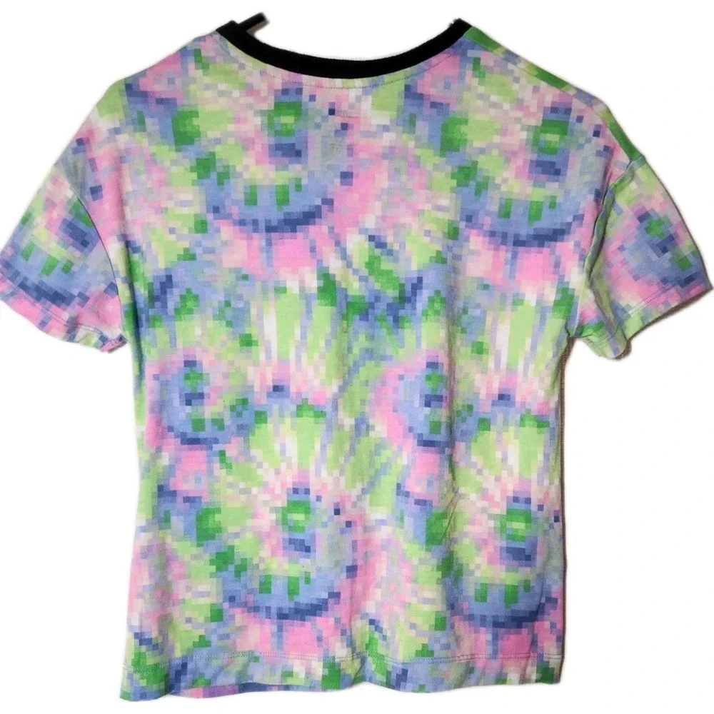 Justice Minecraft T Shirt‎ Size Small Sequins Tie Dye Game Tee Gift